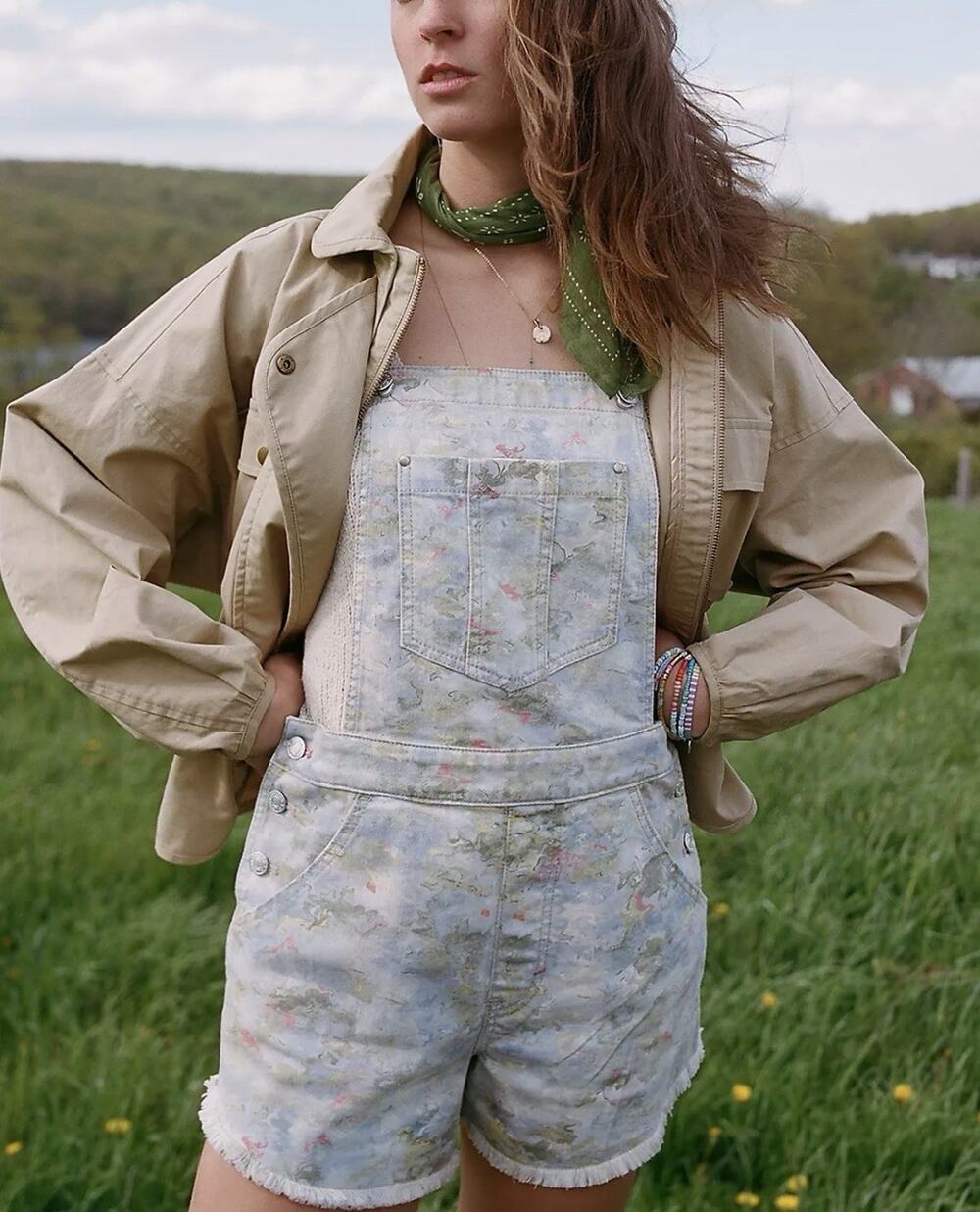 Anthropologie Pilcro Cut-Off Short Overalls Size 29